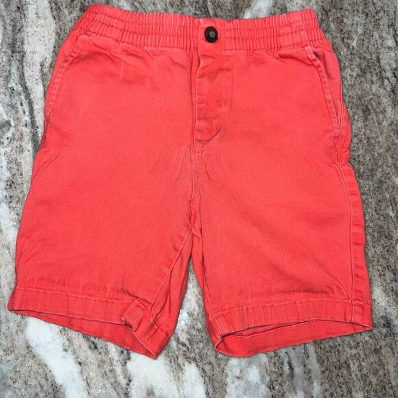 Janie and Jack, Island Punch The Twill Pull-On Cotton Blend Short, Coral, Boys 7 - Picture 12 of 12